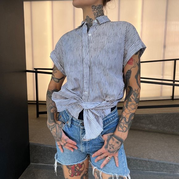 Rag & Bone Short Sleeve Button Down Shirt - Picture 7 of 15